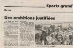 1995 - Des ambitions justifiées