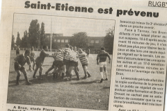 1996 - Saint-Etienne est prévenu