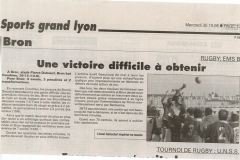 1996 - Une victoire difficile à obtenir